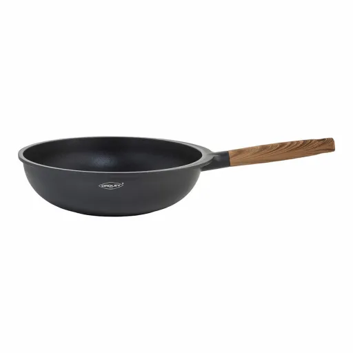 Frigideira Wok Oroley Nature Madeira Alumínio Fundido 30 cm