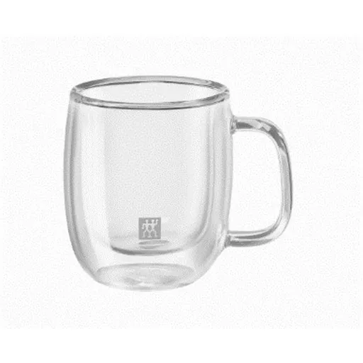 Conjunto de 2 Chávenas de Café Zwilling 39500-110 Vidro de Borosilicato 80 ml Transparente 2 Peças (2 Unidades)