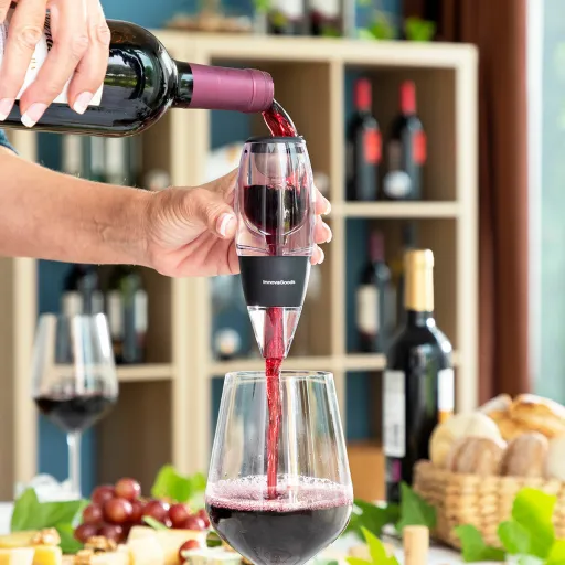 Arejador de Vinho com Filtro, Suporte e Capa Wineir InnovaGoods