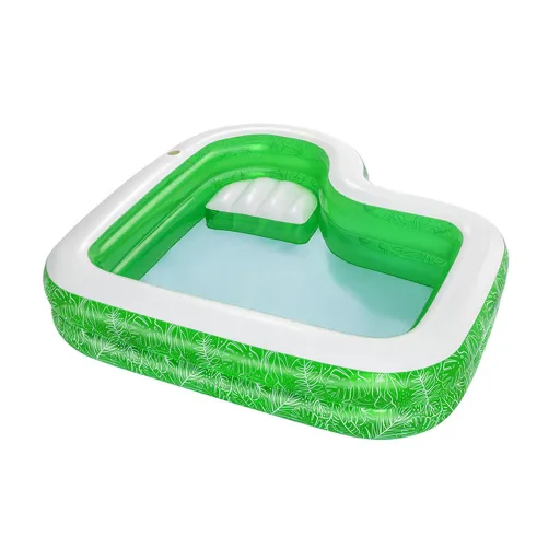 Bestway Piscina Inflável 2 Câmaras Tropical 231x231x51 cm +6 Anos Jardim 54336