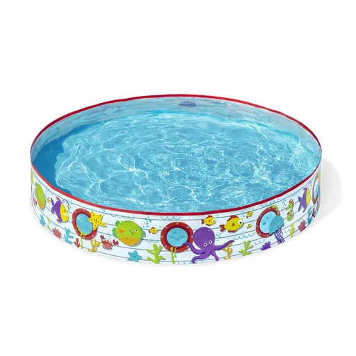 Bestway Piscina Rígida Infantil PVC Peixes 152x25 cm +2 Anos Jardim 55029