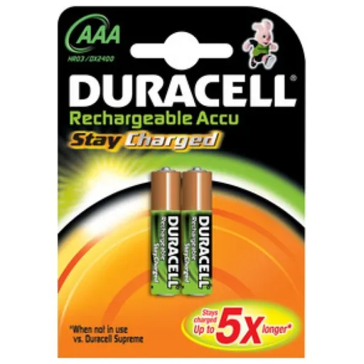 Pilhas Recarregáveis DURACELL HR03 1.2 V AAA (2 Unidades)