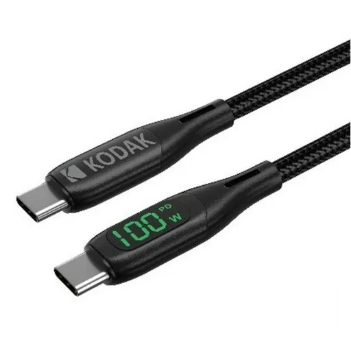 Cabo USB-C Kodak Preto 1 m (1 Unidade)