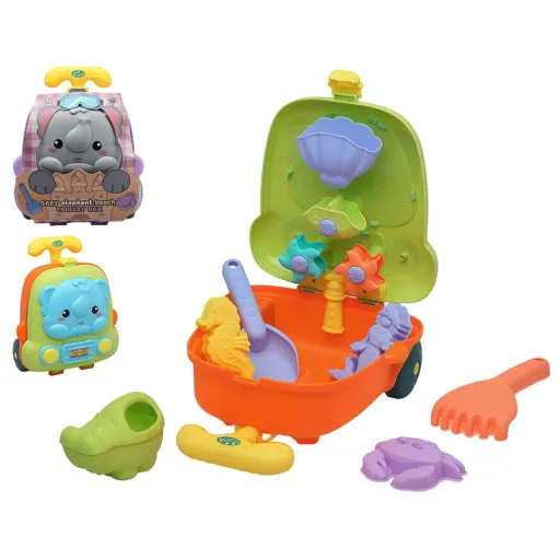 Conjunto de Brinquedos de Praia 7 Peças Animais