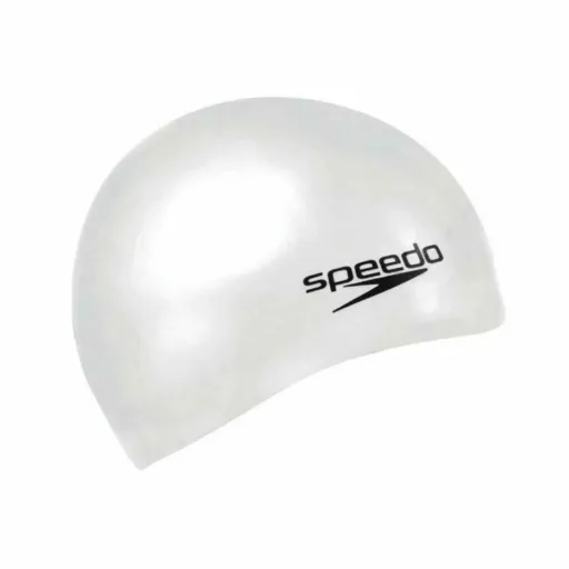 Touca de Natação Speedo PLAIN FLAT Branco Silicone