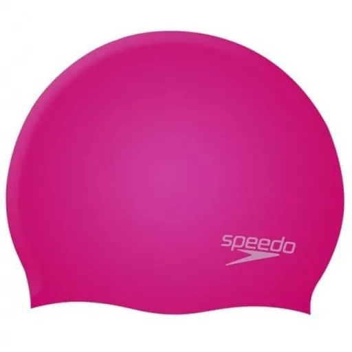 Touca de Natação Speedo  PLAIN MOULDED Cor de Rosa Silicone