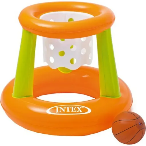 Jogo Insuflável Intex Laranja Verde Cesto de Basquetebol 67 x 55 cm