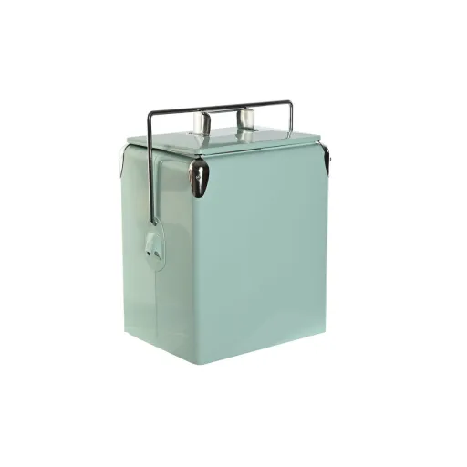 Frigorífico Portátil Home ESPRIT Verde PVC Metal Aço Polipropileno 17 L 32 x 24 x 43 cm