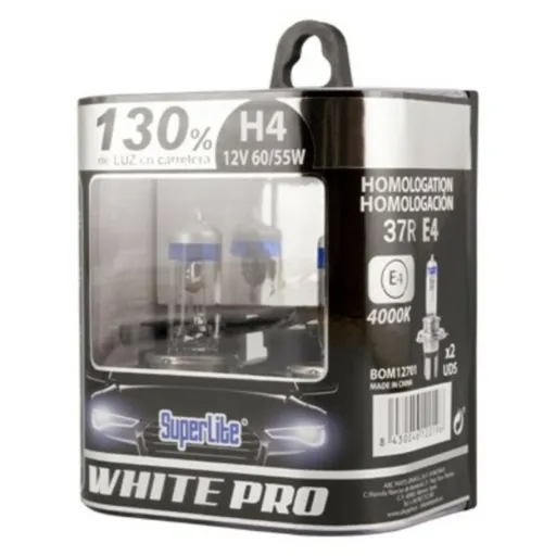 Lâmpada para Automóveis Superlite White Pro H4 12V 55/60W 4000K 37R/E4