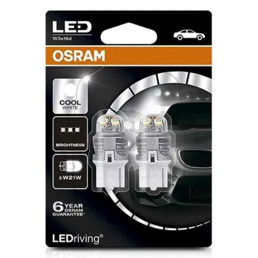 Lâmpada para Automóveis OS7905CW-02B Osram W21W 2W 12V 6000K (2 Peças)