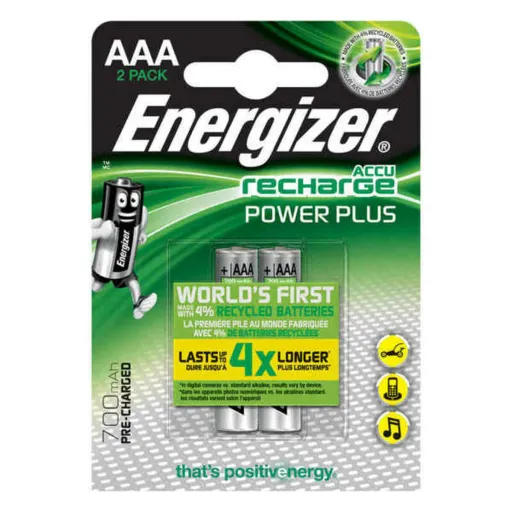 Pilhas Recarregáveis Energizer E300626500 AAA HR03 (12 Unidades)