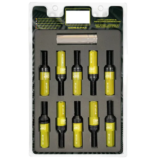 Kit de Parafusos OMP OMPS09971209 28 mm Amarelo M12 x 1,25