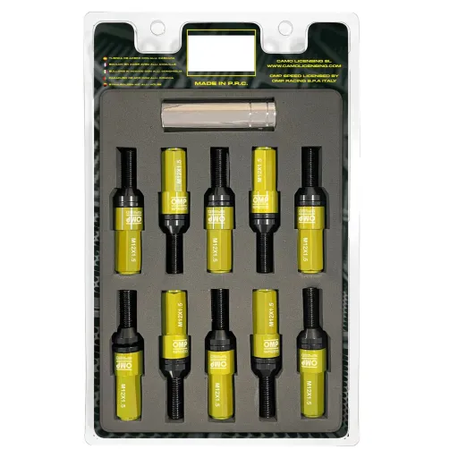 Kit de Parafusos OMP OMPS09981209 28 mm Amarelo M12 x 1,50