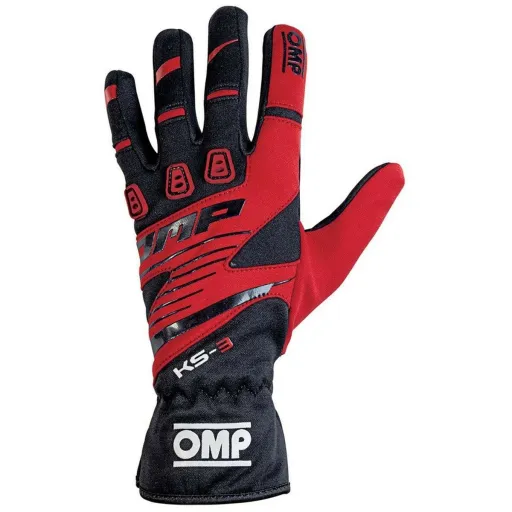 Luvas de Karting OMP KS-3 Vermelho/Preto XS