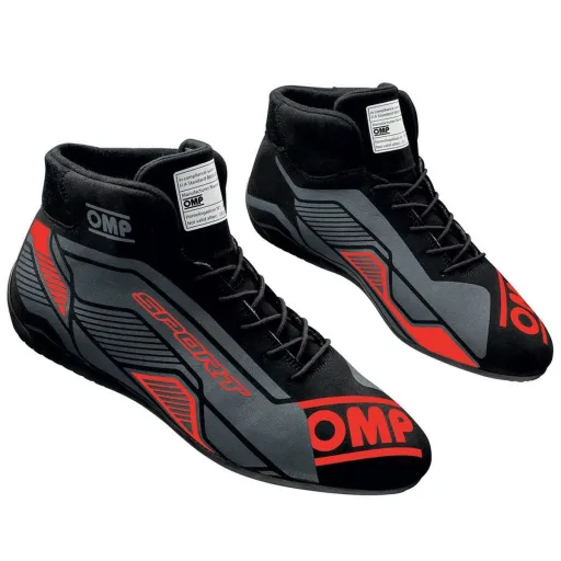 Botas de Corrida OMP SPORT Preto/Vermelho 40