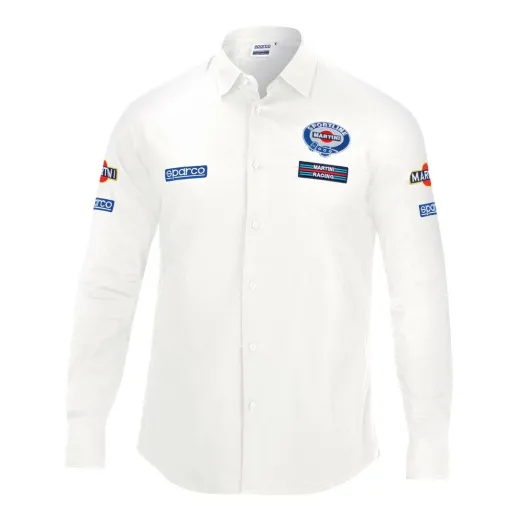 Camisa de Manga Comprida Homem Sparco Martini Racing Tamanho M Branco