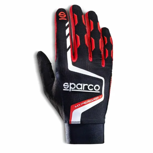 Luvas Sparco HYPERGRIP+ Preto/Vermelho 10 Multicolor