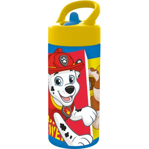 Garrafa de Água The Paw Patrol Funday Vermelho Azul PVC 410 ml