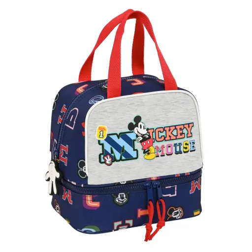 Lancheira Mickey Mouse Clubhouse Only One Azul Marinho 20 x 20 x 15 cm