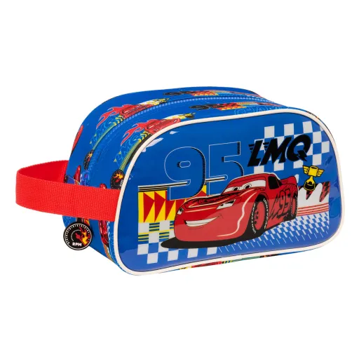 Nécessaire Escolar Cars Race Ready Azul 26 x 15 x 12 cm