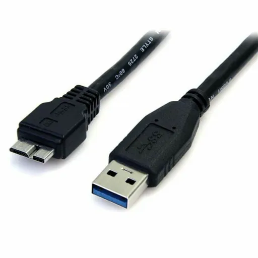 Cabo USB para Micro USB Startech USB3AUB50CMB         Preto