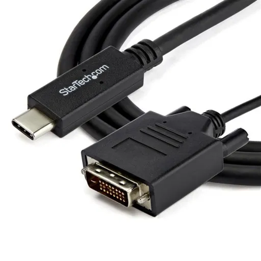 Adaptador USB C para DVI Startech CDP2DVIMM2MB Preto