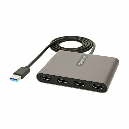 Adaptador USB 3.0 para HDMI Startech USB32HD4 Preto Cinzento Multicolor 1 m