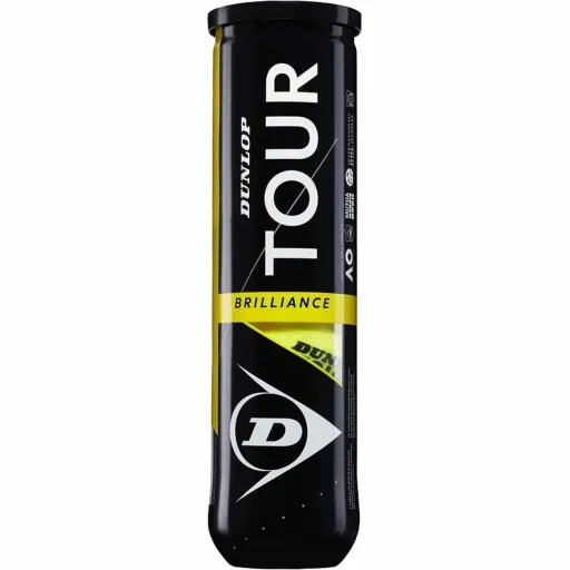 Bolas de Ténis Dunlop Tour Brillance Amarelo Preto