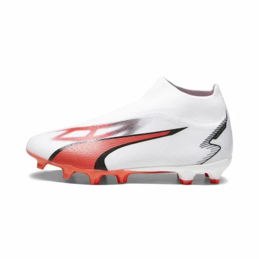 Chuteiras para Adultos Puma Ultra Match+ Ll Fg/A  Branco Vermelho