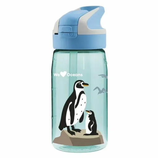 Garrafa de Água Laken Summit Penguin Azul Água-Marinha (0,45 L)