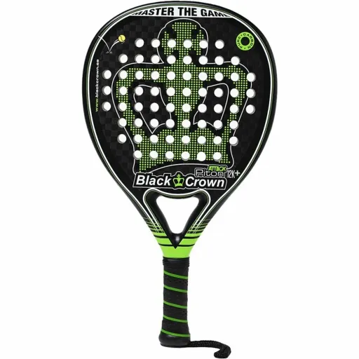 Raquete de Padel Black Crown Piton Attack 12K Preto