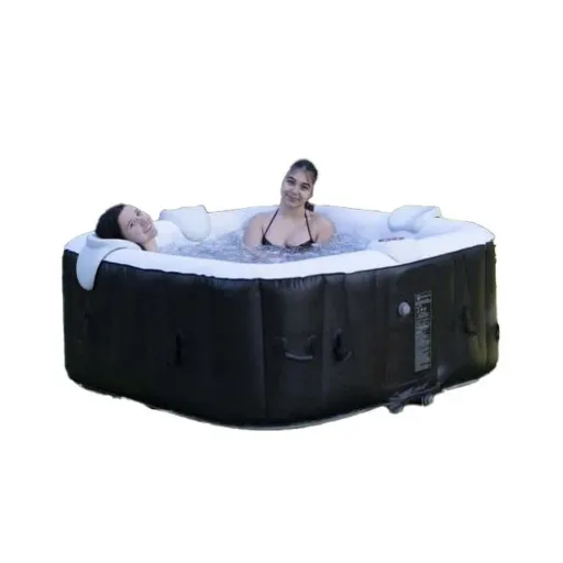 Spa Insuflável Sunspa Quadrado Preto 6 Pessoas (185 x 185 x 65 cm)