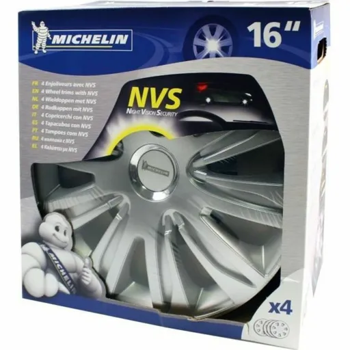 Tapacubos Michelin Cinzento Prateado 16" 4 Peças