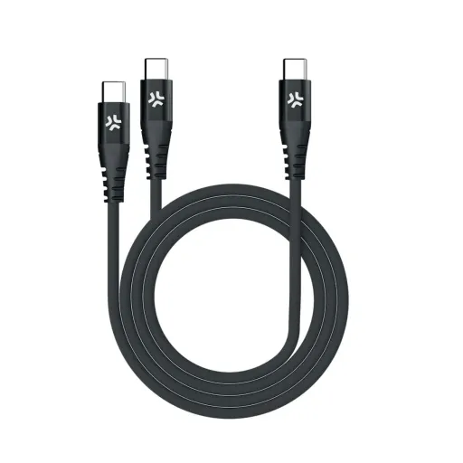 Cabo USB-C Celly USBC2USBCBK Preto 1,3 m