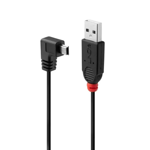 Cabo USB 2.0 A para Mini USB B LINDY 31971 1 m Preto