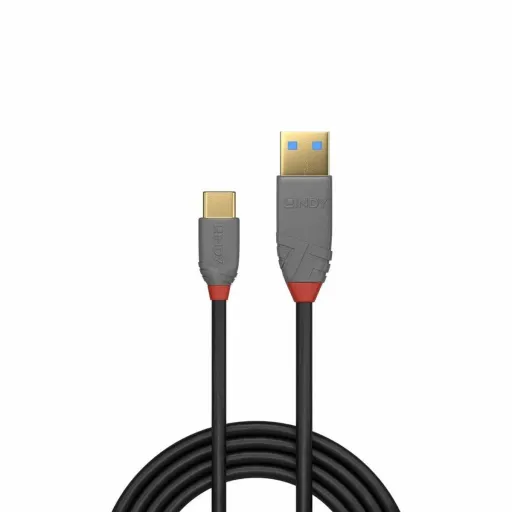 Cabo USB A para USB C LINDY 36887 Preto 2 m