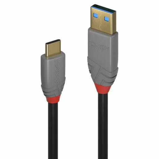 Cabo USB A para USB C LINDY 36911 Preto Antracite