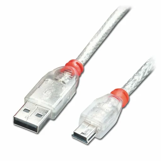 Cabo USB 2.0 A para Mini USB B LINDY 41780 20 cm Transparente