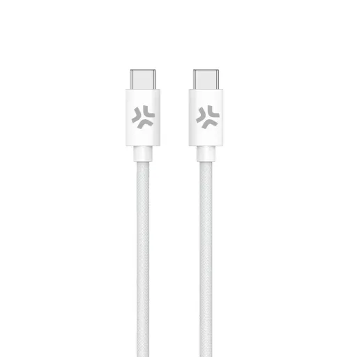 Cabo USB-C Celly USBCUSBCCOTTWH Branco 1,5 m