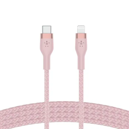 Cabo USB-C para Lightning Belkin CAA011BT1MPK 1 m Cor de Rosa