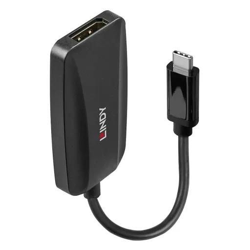 Adaptador USB C para DisplayPort LINDY 43337 Preto