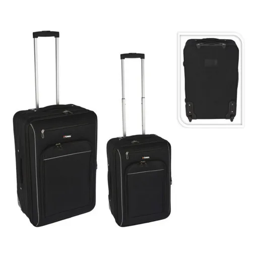 Conjunto de Malas PR World Conjunto de Viagem Preto