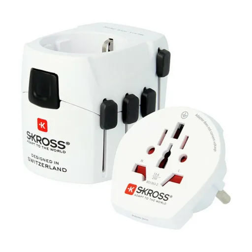 Adaptador de Tomada Universal de Viagem Skross 1103180 2 Peças