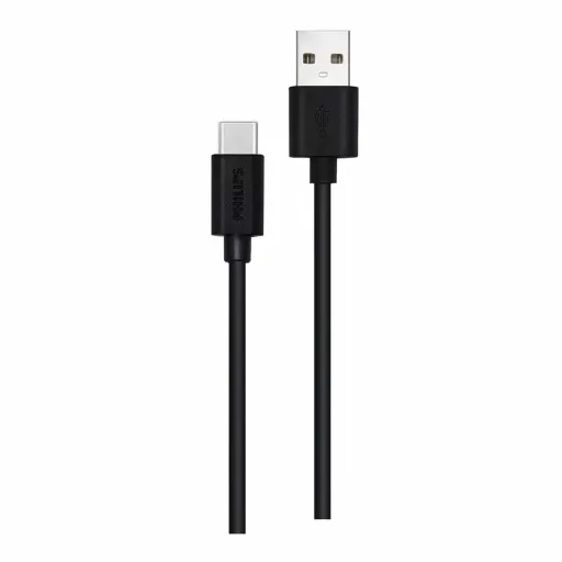 Cabo USB A para USB C Philips DLC3104A/00 Carregamento Rápido 1,2 m Preto