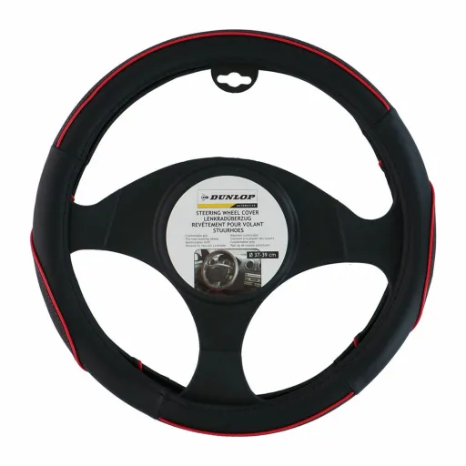 Forro para o Volante Dunlop Preto Vermelho Ø 38 cm