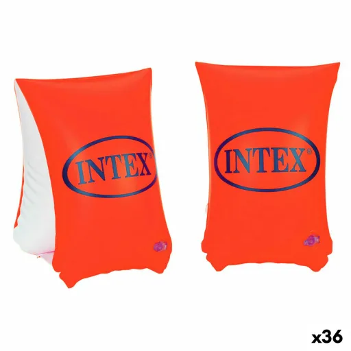 Mangas Intex Neon Vermelho 30 x 15 cm (36 Unidades)