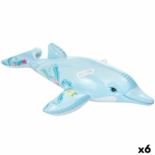 Figura Insuflável para Piscina Intex Golfinho 175 x 38 x 66 cm (6 Unidades)