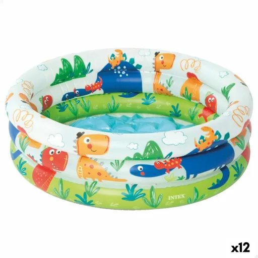 Piscina Insuflável para Crianças Intex Dinossauros Aros 28 L 33 L 61 x 22 x 61 cm (12 Unidades)