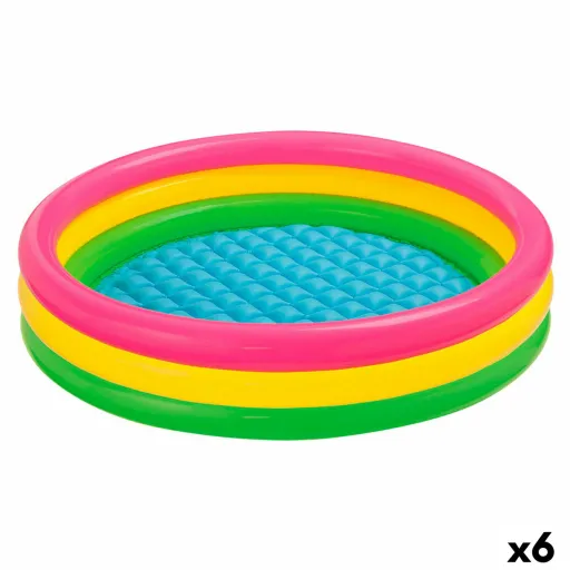 Piscina Insuflável para Crianças Intex Sunset Aros 131 L 114 x 25 x 114 cm (6 Unidades)