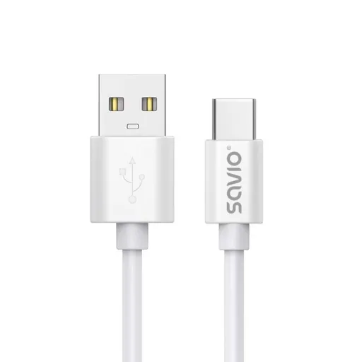 Cabo USB A para USB C Savio CL-168 Branco 3 m